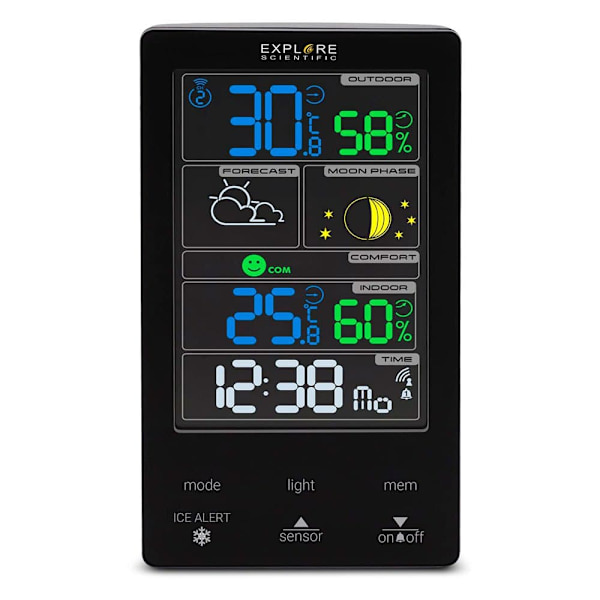 Explorer Väderstationsdisplay Wsc4009cm3000 Svart