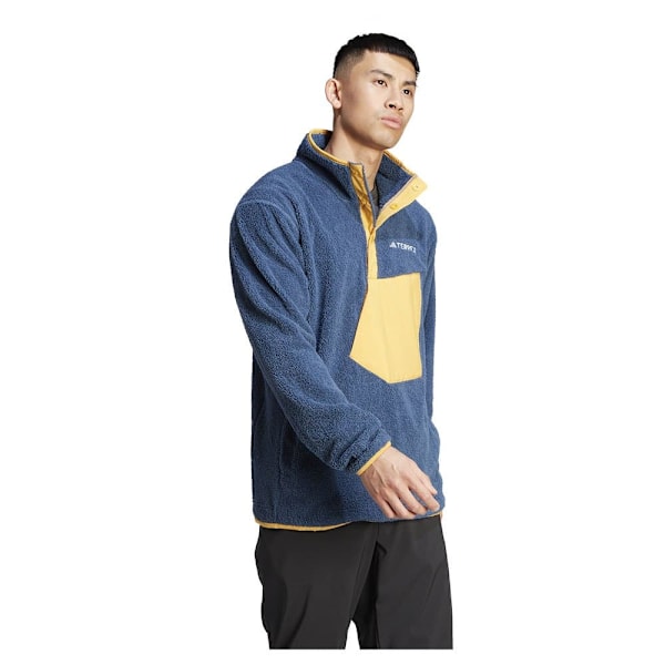 Adidas Full Dragkedja Fleece Organiser Xploric High-pile-fleece Pullover Blå L Man