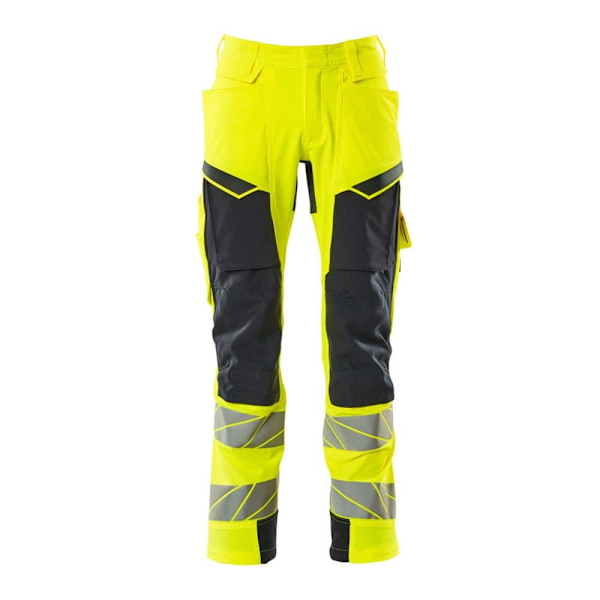 Mascot Stora Byxor Med Knäskyddsfickor Accelerate Safe 19279 Gul 62 / 32