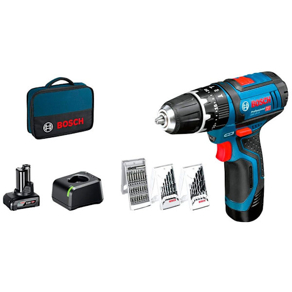 Bosch Professional Gsb 12v-15 06019b690g Blå,Sort