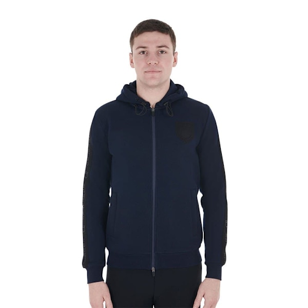 Equestro Inside Fleece Sweatshirt Med Lynlås Blå XS Mand