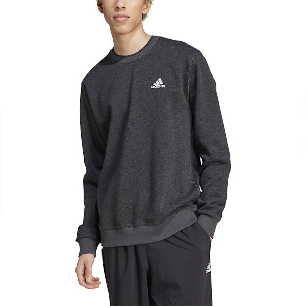 Adidas Season Essentials Melange Sweatshirt Sort S / Regular Mand