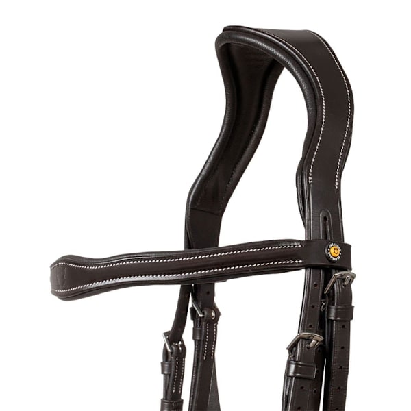 Equestro Anatomical Logo Tøjle Sort Cob
