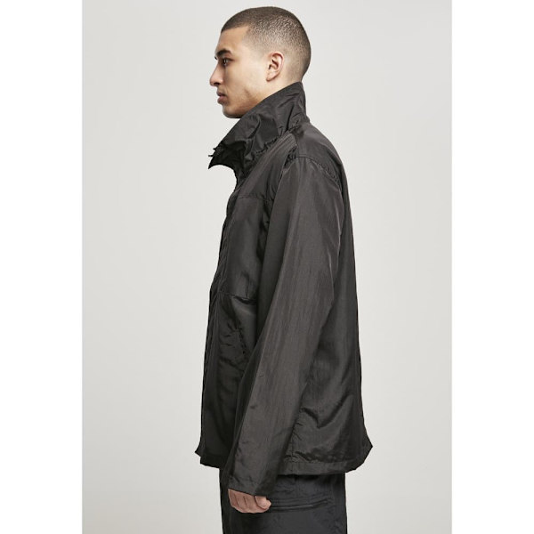 Urban Classics Windbreaker Double Pocket Nylon Crepe Jakke Sort M Mand