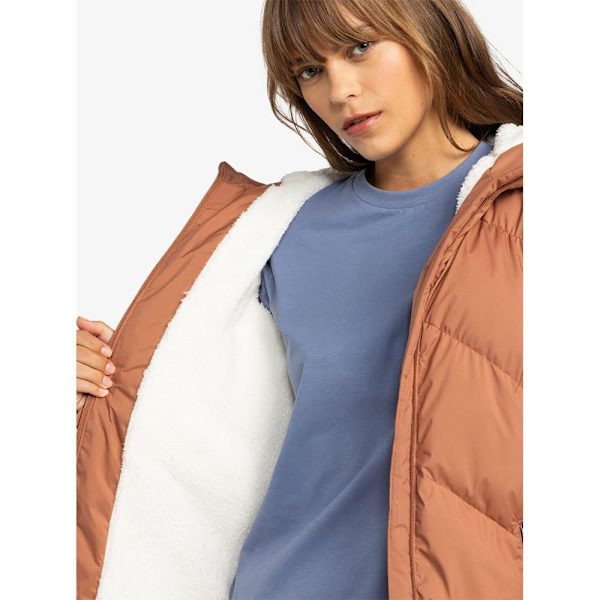 Roxy Better Weather Jakke Brun XS Kvinde