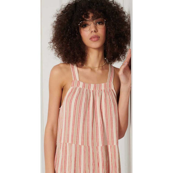 Superdry Kjole Sleeveless Embroidered Rosa S Kvinde