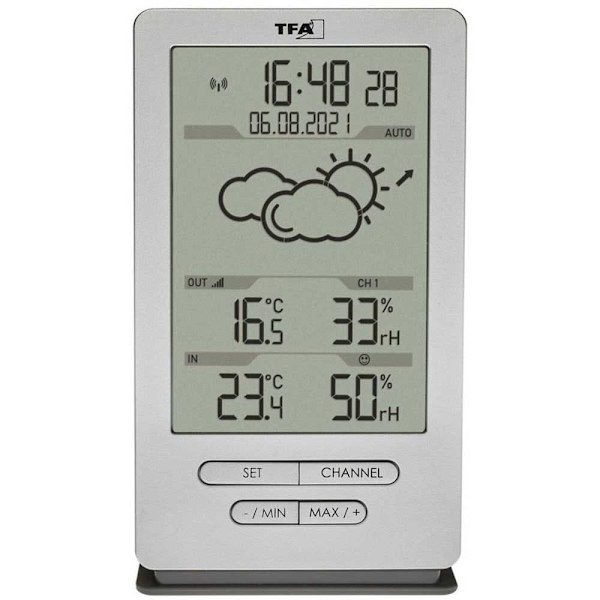 Tfa Dostmann Väderstationsdisplay 35.1162.54 Vit