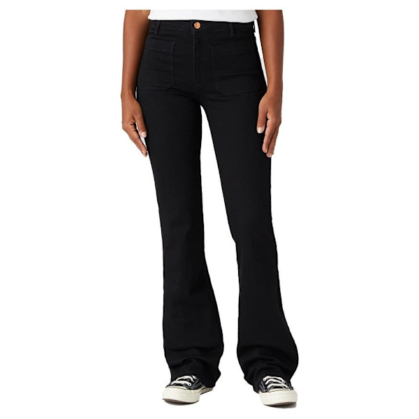 Wrangler Jeans Flare Sort 29 / 30 Kvinde