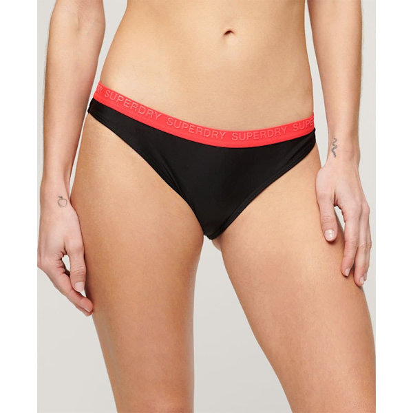Superdry Elastic Classic Bikinitrusser Sort XL Kvinde