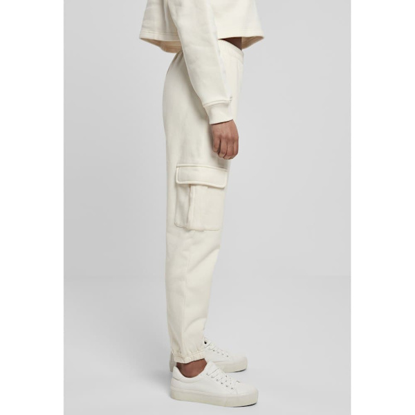 Urban Classics Bukser High Waist Cargo Hvid M Kvinde