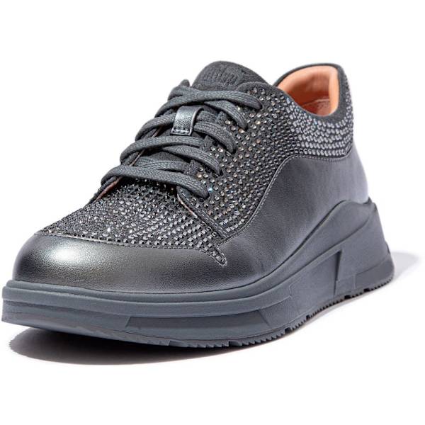Fitflop Freja Utbildare Lace Up Low Grå EU 37 Kvinna