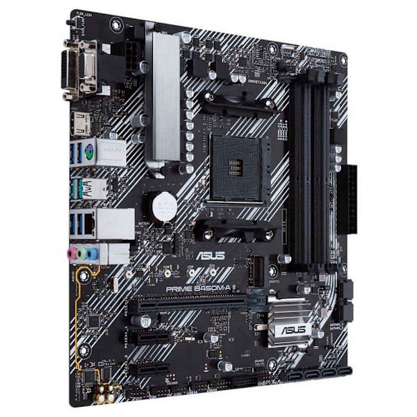 Asus Bundkort Am4 Prime B450m-a Ii Sort,Grå