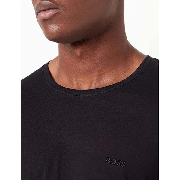 Boss Kortärmad Crew Neck Base Layer Comfort 2 Enheter Svart L Man