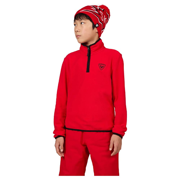 Rossignol Strawpile Fleece Med Halv Dragkedja Röd 10 Years