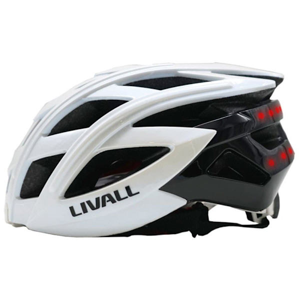 Livall Hjelm Med Bremseadvarsel Og Blinklys Led Bh60se Neo Hvid