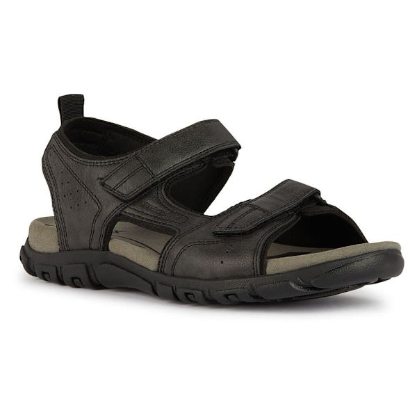 Geox Sandaler U4524b000me Strada Sort EU 43 Mand