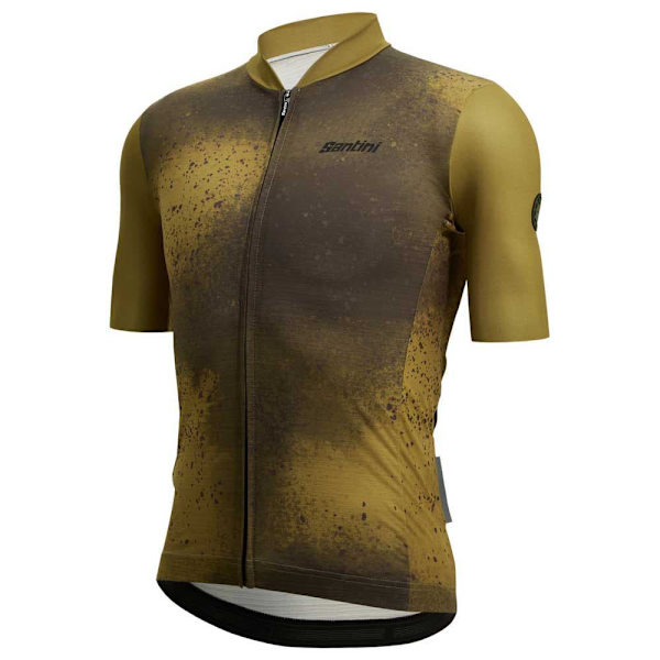 Santini Fango Korta ärmar Cykeltröja Grönt XS Man
