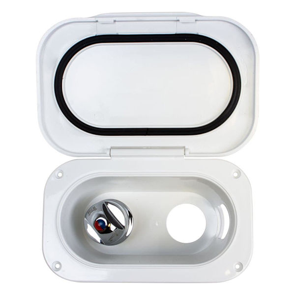 Nuova Rade Classic Storage Hatch With Drawers And Lock Hvid