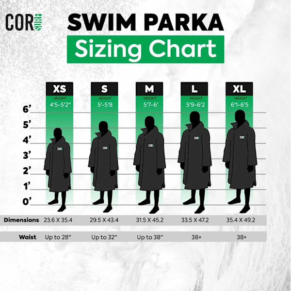 Corsurf Corparka Poncho Blå XS