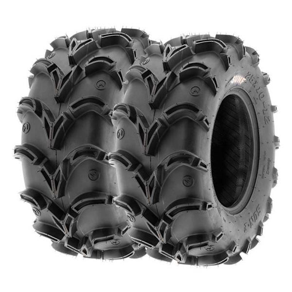 Sun-f Atv Rengas A-050 Tl 65j Hopeinen 28 X 10 / R12
