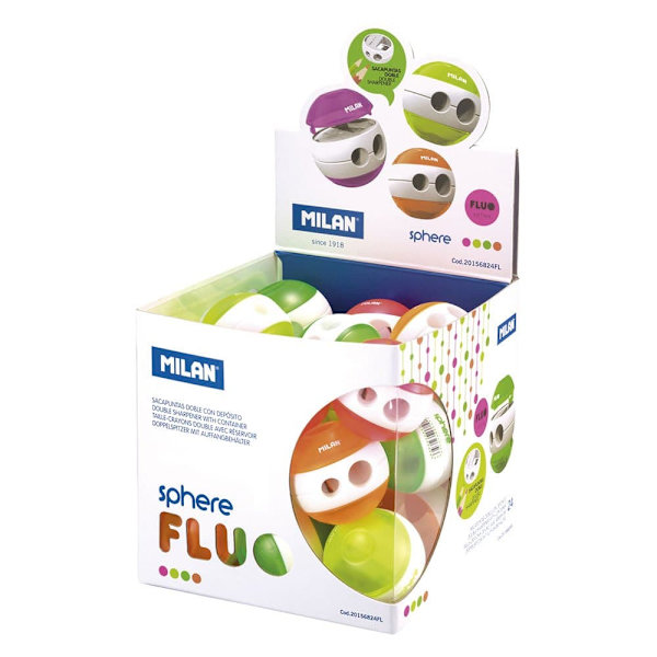 Milan Vis Terning 24 Sphere Sphere Fluo Skærpere Transparent