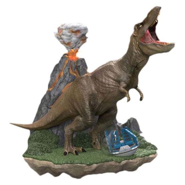 Beast Kingdom Toys Jurassic Park Diorama T-rex 13 Cm Ruskea