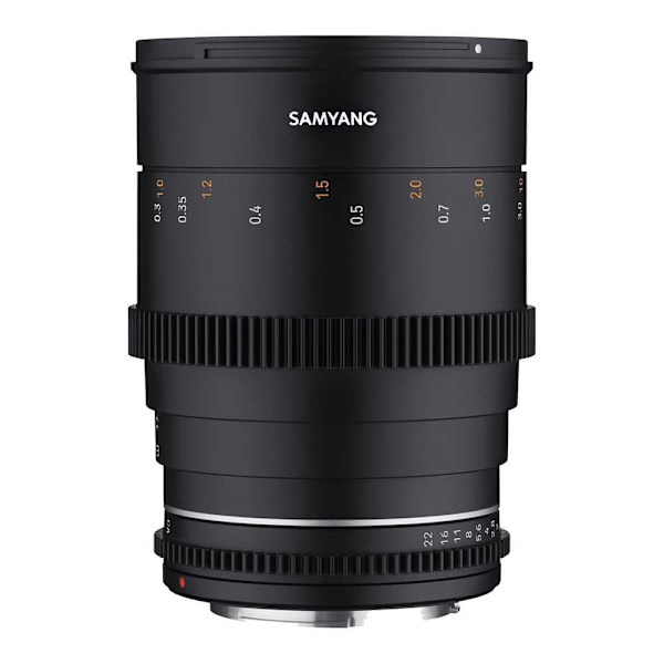 Samyang Linse 35 Mm T1.5 Vdslr Mk2 Canon Ef Sort Sort