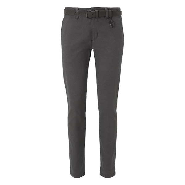 Tom Tailor Bukser Structured Straight Chino Grå 31 / 32 Mand
