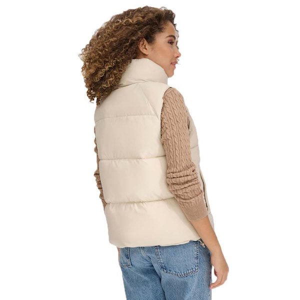 Dockers Hd Matte Soft Bubble Puffer Väst Beige,Grå L Kvinna
