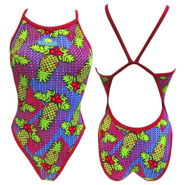 Turbo Badedragt Pineapple Revolution Flerfarvet 4XL Kvinde