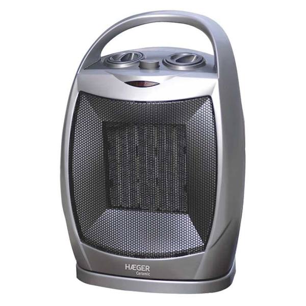 Haeger Keraaminen Lämmitin Fh-15c.012a 1500w Hopeinen One Size / EU Plug