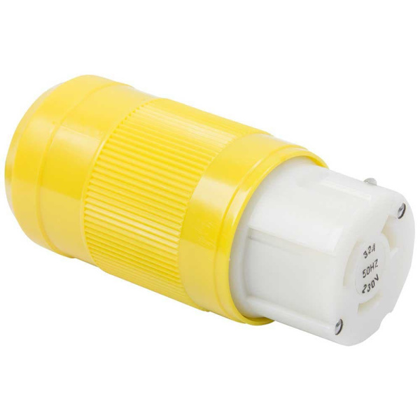Marinco Kvindelig Stik 32 A 230v Gul,Hvid