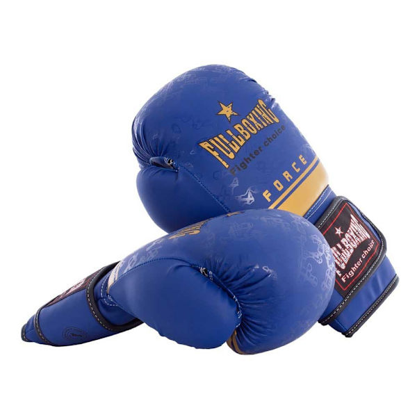 Fullboxing Boxningshandskar I Konstläder Force Blå 14 oz