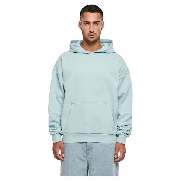 Build Your Brand Luvtröja Ultra Heavy Cotton Box Blå L Man