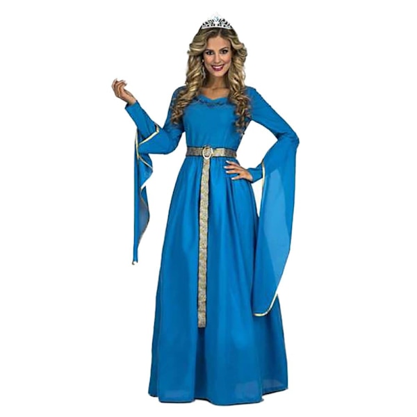 Viving Costumes Prinsessanainen Custom Medieval Sininen M-L