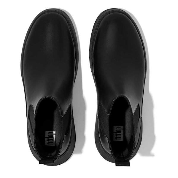 Fitflop Støvler F-mode Leather Sort EU 38 Kvinde