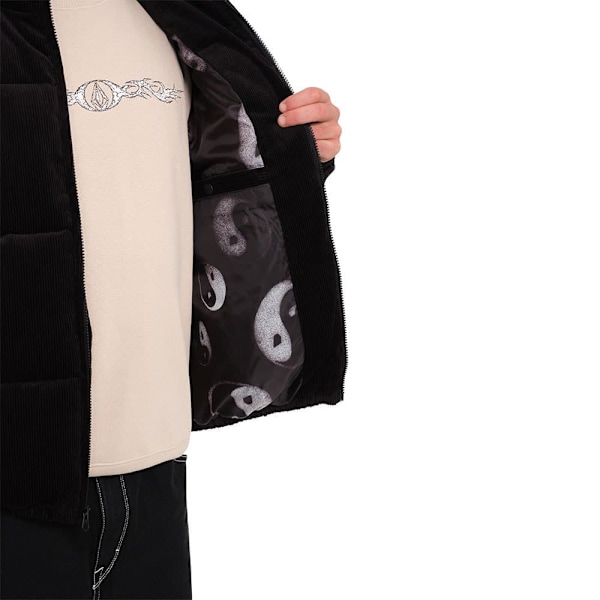 Volcom Walltz Cord Jakke Sort S Mand
