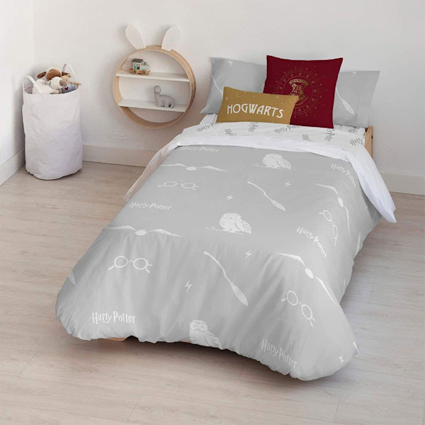 Play Fabrics Nordisk Pudebetræk Med Harry Potter-univers-knapper Til Seng 80x200 Cm