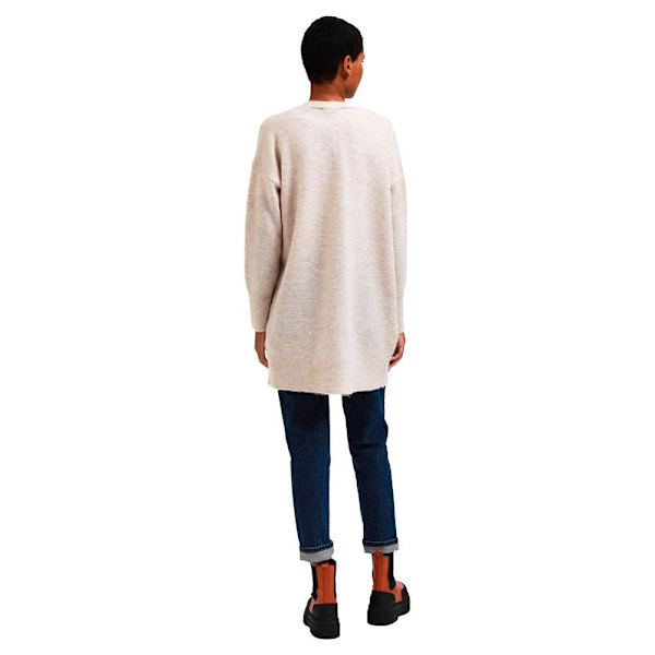 Selected Lång Kofta Lulu New Beige XS Kvinna