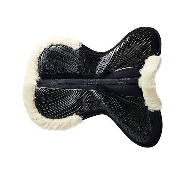Acavallo Mf-s Jccs-s Cw-cs Gel Grip Mocka Utskuren Konstgjord Fårskinn Sadelpad