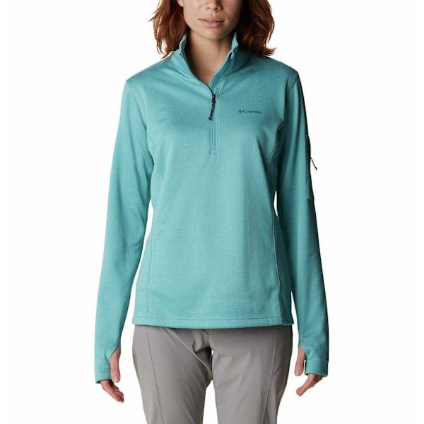 Columbia Halv Blixtlåsfleece Park View™ Grid Blå XL Kvinna