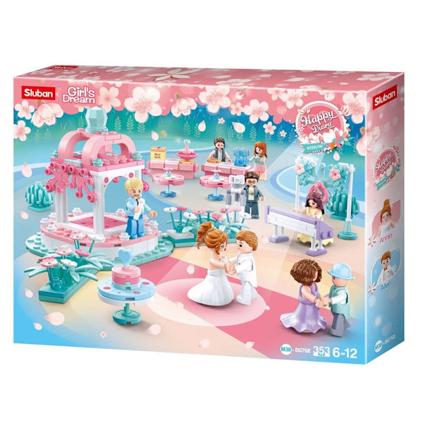 Sluban Brylluppet Girls Dream 353 Stykker Konstruktion Spil Rosa