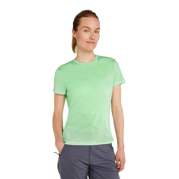 Icebreaker Merino Core Plume T-shirt Med Korte ærmer Grøn S Kvinde
