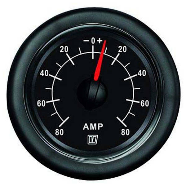 Vetus Instrument Ampere Gauge 60a 12/24v Sort