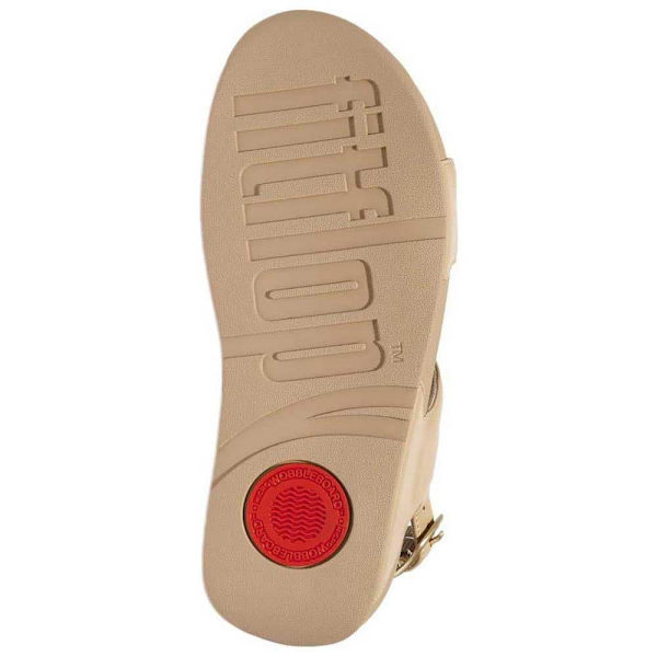 Fitflop Lulu Crystal Embellished Back-strap Sandaler Beige EU 39 Kvinna