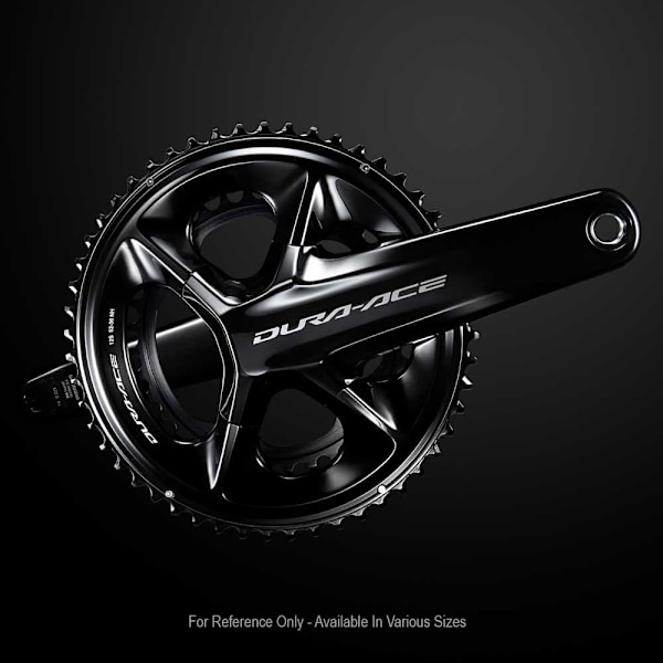 Shimano Dura Ace R9200 12s Hollowtech Ii Vevparti Svart 175 mm / 50/34t