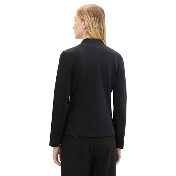Tom Tailor 1038703 Ottoman Structure Blazer Sort S Kvinde