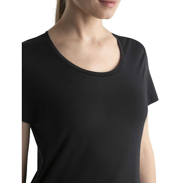 Icebreaker Merino 125 Cool-lite Sphere Iii Scoop ærmeløs T-shirt Sort M Kvinde