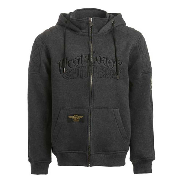 West Coast Choppers Sweatshirt Med Fuld Lynlås Choppers Por Vida Grå 2XL Mand