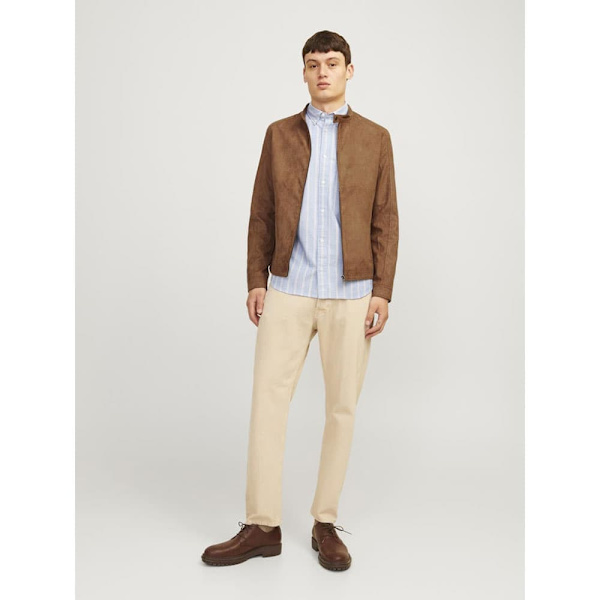 Jack & Jones Dylan Clean Læderjakke Brun XS Mand
